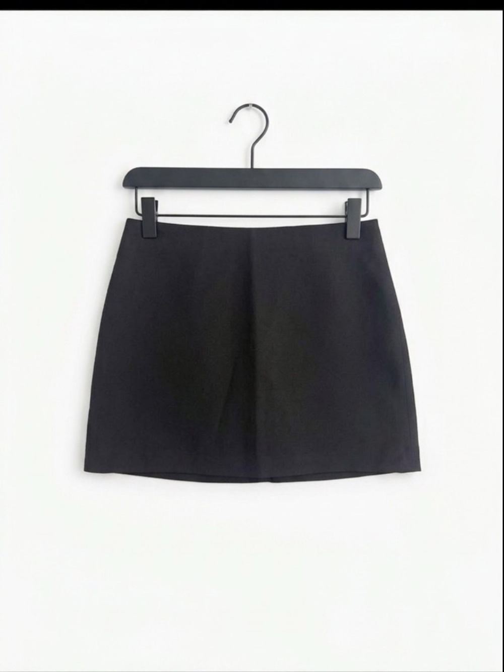 Black mini skirt